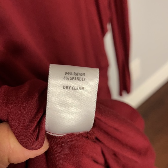 Bailey 44 burgundy ruched dress - Picture 8 of 9